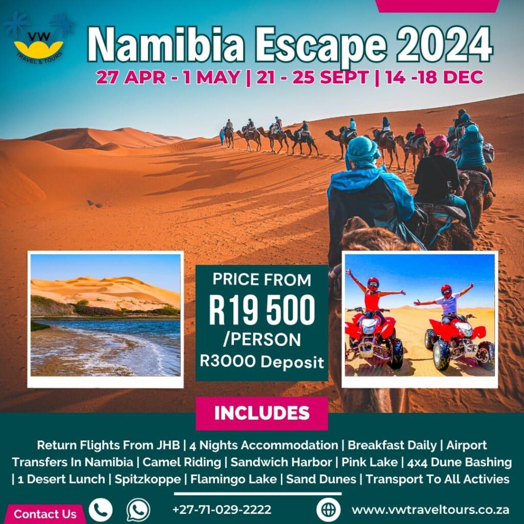 VW tour Namibia Tours 2024